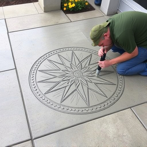 Concrete engraving techniquesOak Harbor Ohio,Benefits of concrete engraving,Decorative concrete engraving