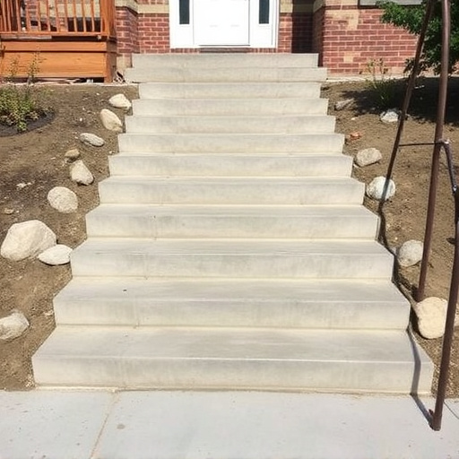 Concrete step construction process toledo,Residential concrete steps,Commercial concrete step construction