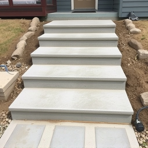 Concrete step construction process toledo,Residential concrete steps,Commercial concrete step construction