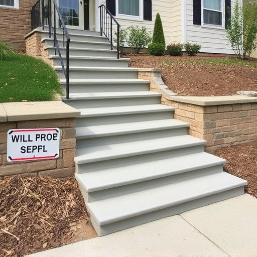 Concrete step construction process toledo,Residential concrete steps,Commercial concrete step construction