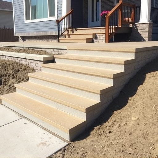 Concrete step construction process toledo,Residential concrete steps,Commercial concrete step construction