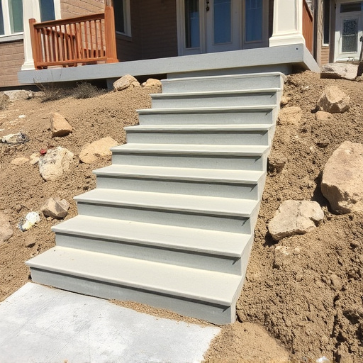 Concrete step construction process toledo,Residential concrete steps,Commercial concrete step construction