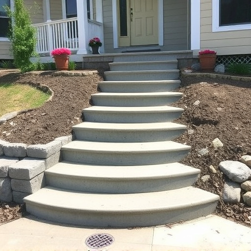 Concrete step construction process toledo,Residential concrete steps,Commercial concrete step construction