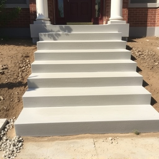 Concrete step construction process toledo,Residential concrete steps,Commercial concrete step construction