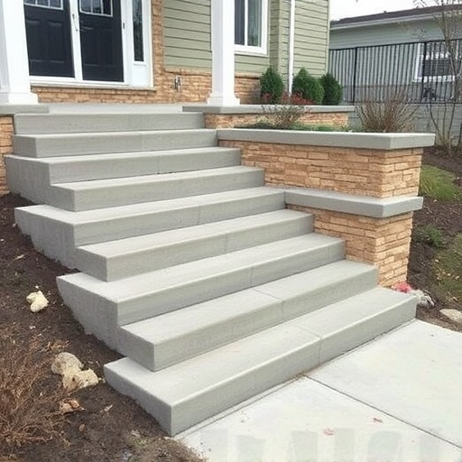 Concrete step construction process toledo,Residential concrete steps,Commercial concrete step construction