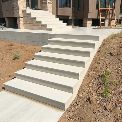 Concrete step construction process toledo,Residential concrete steps,Commercial concrete step construction
