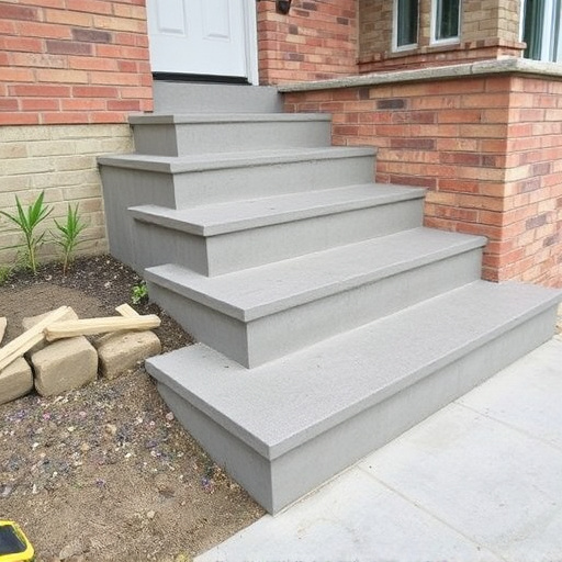 Concrete step construction process toledo,Residential concrete steps,Commercial concrete step construction