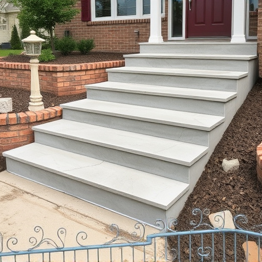 Concrete step construction process toledo,Residential concrete steps,Commercial concrete step construction