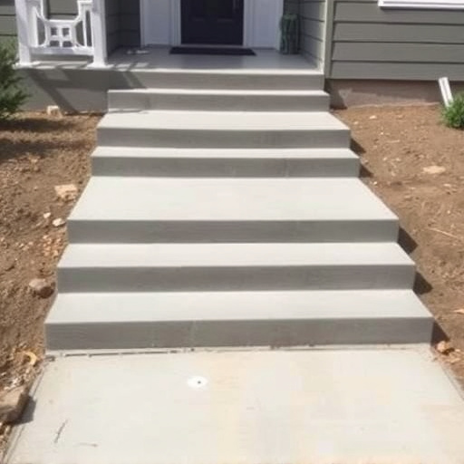 Concrete step construction process toledo,Residential concrete steps,Commercial concrete step construction