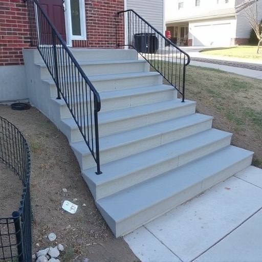 Concrete step construction process toledo,Residential concrete steps,Commercial concrete step construction