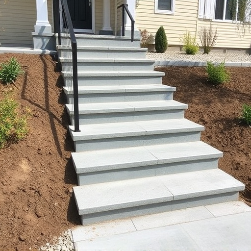 Concrete step construction process toledo,Residential concrete steps,Commercial concrete step construction