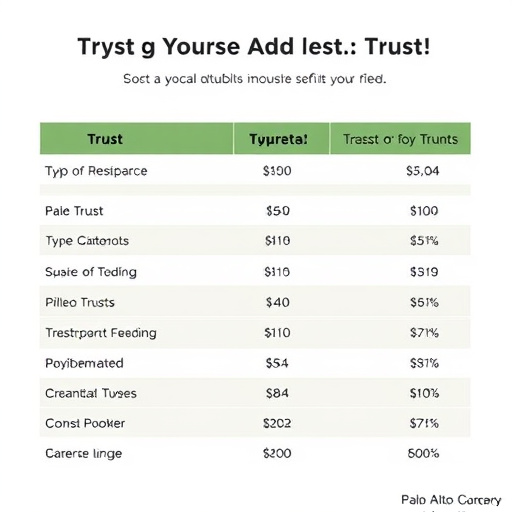 cost of setting up a trust palo alto california,types of trusts and their costs,legal fees for setting up a trust