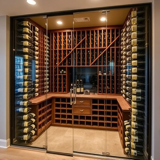 frameless glass wine enclosures lake Orion Michigan,custom wine storage solutions,frameless glass wine racks