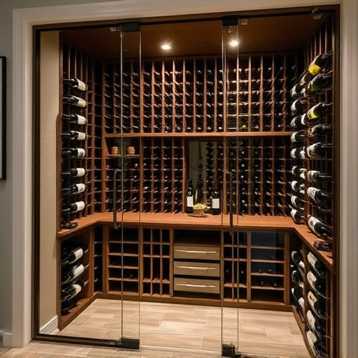 frameless glass wine enclosures lake Orion Michigan,custom wine storage solutions,frameless glass wine racks
