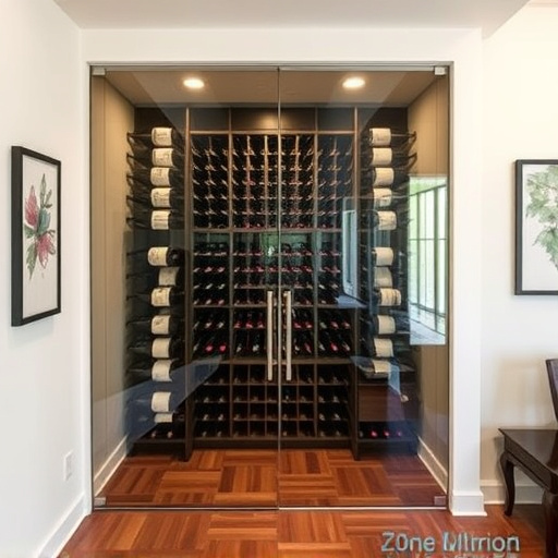 frameless glass wine enclosures lake Orion Michigan,custom wine storage solutions,frameless glass wine racks