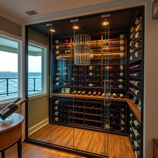 frameless glass wine enclosures lake Orion Michigan,custom wine storage solutions,frameless glass wine racks