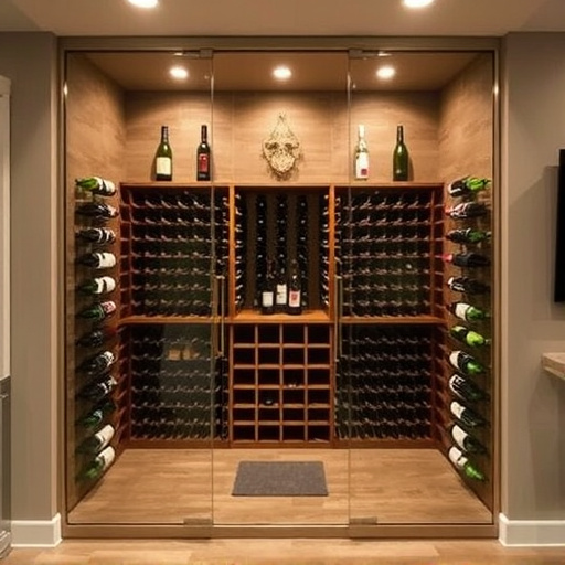 frameless glass wine enclosures lake Orion Michigan,custom wine storage solutions,frameless glass wine racks