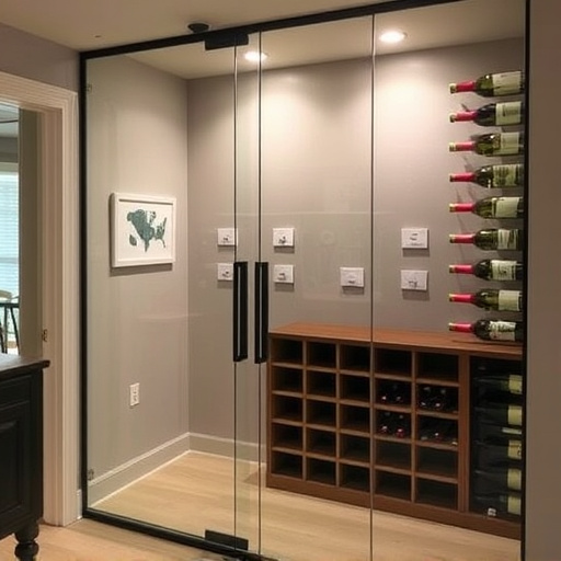 frameless glass wine enclosures lake Orion Michigan,custom wine storage solutions,frameless glass wine racks