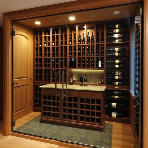 frameless glass wine enclosures lake Orion Michigan,custom wine storage solutions,frameless glass wine racks