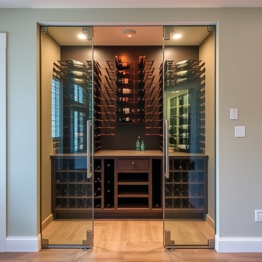frameless glass wine enclosures lake Orion Michigan,custom wine storage solutions,frameless glass wine racks