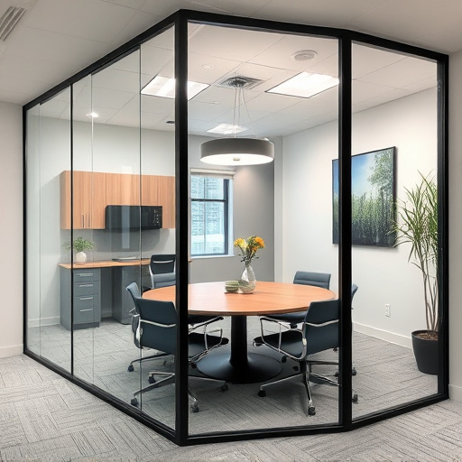 frameless office glass walls lake Orion Michigan,frameless glass partitions,modern office design with glass walls