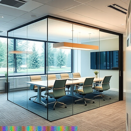frameless office glass walls lake Orion Michigan,frameless glass partitions,modern office design with glass walls