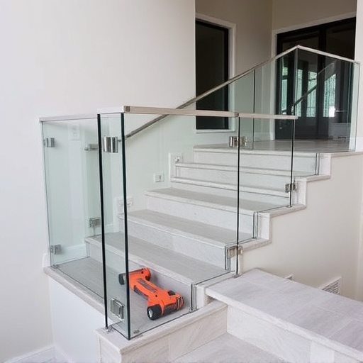 modern glass railings installation lake Orion Michigan,modern glass railings installation guide,tools needed for glass railing installation