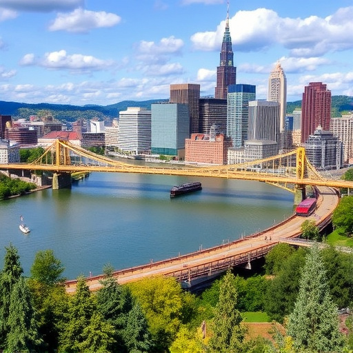 Pittsburgh Pennsylvania city skyline,Pittsburgh Pennsylvania riverside attractions,Things to do in Pittsburgh Pennsylvania
