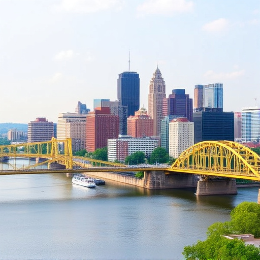 Pittsburgh Pennsylvania city skyline,Pittsburgh Pennsylvania riverside attractions,Things to do in Pittsburgh Pennsylvania