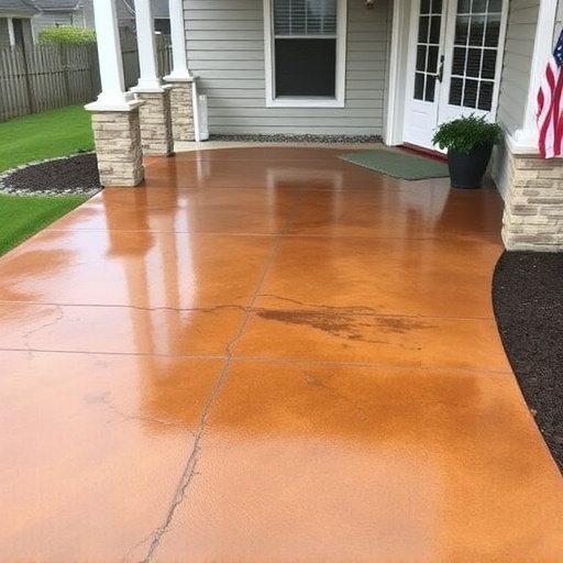 Concrete staining services Oak Harbor Ohio,Benefits of concrete staining,Acid-stained concrete